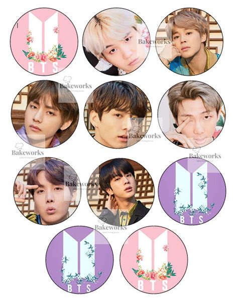 cupcake bts|bts cupcake toppers free printable.